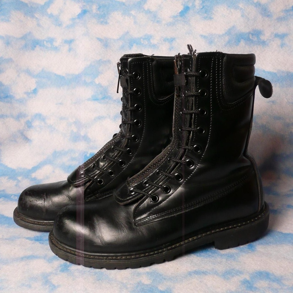 Black Vibram Combat Boots